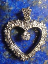 Pendentif coeur blanc d'occasion  Kaysersberg