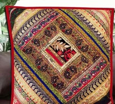 30" DECORAÇÃO MULTICOLORIDA VINTAGE PISO ALMOFADA ALMOFADA CAPA DE TRAVESSEIRO PRESENTE PARA ELE comprar usado  Enviando para Brazil