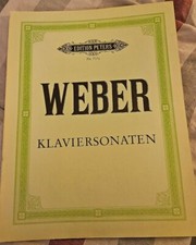 Weber klaviersonaten paperboun for sale  Fullerton