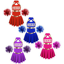 Conjunto de roupas de festa de líder de torcida para festa infantil menina pescoço simulado dança comprar usado  Enviando para Brazil
