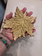 Gold ceramic leaf for sale  Upper Lake