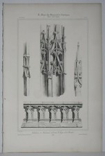 Lithographie clochetons balust d'occasion  Rioz