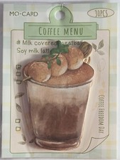 Leite de soja latte com menu de café dango bloco de notas adesivo bloco de notas comprar usado  Enviando para Brazil
