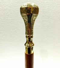 Bastão de caminhada estilo antigo vitoriano barril de madeira com alça pesada...- comprar usado  Enviando para Brazil