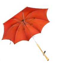 Antyczny XX wiek Damski Vintage Moda Czerwony parasol / Parasol przeciwsłoneczny na sprzedaż Antyczny XX wiek Damski Vintage Moda Czerwony parasol / Parasol przeciwsłoneczny na sprzedaż  Wysyłka do Poland