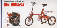 Folheto de venda Bicicleta Di Blasi Dobrável Das Flatbare Dreirad comprar usado  Enviando para Brazil