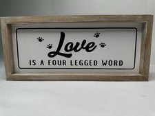 framed sign wood love for sale  Rindge