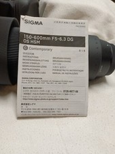 Sigma 150 600mm for sale  Charleston