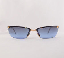 Óculos de sol Emporio Armani 170-S vintage Y2K armação dourada lente azul NOS feito unissex comprar usado  Enviando para Brazil