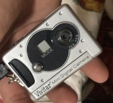 Chaveiro prata Vivitar mini câmera digital bom estado comprar usado  Enviando para Brazil