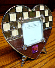 QUADRO FOTOGRÁFICO Ashleigh Manor-Vidro com Gem-Heart-Checked Floral 2.5x2.5 i30 comprar usado  Enviando para Brazil