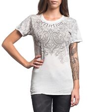 Camiseta feminina AFFLICTION FILSON SS 5050 WHBO AW13123 comprar usado  Enviando para Brazil