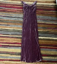 Vestido maxi formal feminino vintage Rampage Trilogy tamanho 2 roxo veludo formatura longa , usado comprar usado  Enviando para Brazil