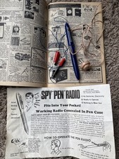 Raro Vintage Johnson Smith ESPIÃO "CANETA" RÁDIO #7052, EUA Japão Década de 1970, Brinquedo Novidade comprar usado  Enviando para Brazil