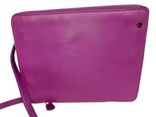 Bolsa acolchoada Elena Ghisellini couro roxo 11" estojo tablet corpo transversal comprar usado  Enviando para Brazil