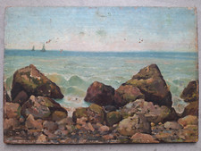 Ancienne huile panneau d'occasion  Saint-Grégoire