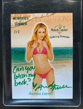 2016 Aquecedor de Banco Andrea Lowell Girls Of Summer Memories Verde Esmeralda Auto #2/3 comprar usado  Enviando para Brazil