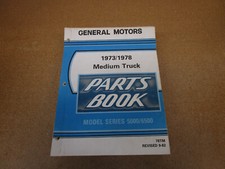 Usado, 1973-1978 Chevrolet GMC caminhão C50 C5000 C60 peças catálogo livro manual ORIGINAL comprar usado  Enviando para Brazil