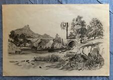 Disegno carboncino paesaggio usato  Torino