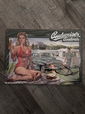 Blechschild budweiser budvar gebraucht kaufen  Wismar-Umland II
