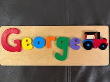 Personalised wooden name for sale  RADSTOCK