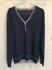 Pull bleu marine d'occasion  Bourg-de-Thizy