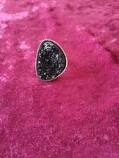 Ring schwarzem stein gebraucht kaufen  Kehl