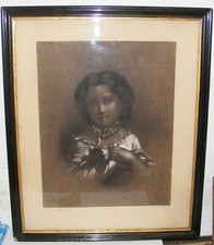 Tableau dessin fusain d'occasion  Génissac