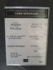 Stampinup stempelset gedanken gebraucht kaufen  Bettenfeld, Hasborn, Oberkail