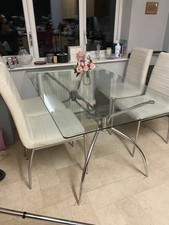 Glass table faux for sale  BRADFORD