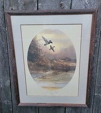 Signed bird print for sale  Dorr