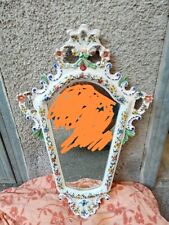 Specchio ceramica capodimonte usato  Catania