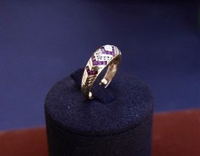 Anello oro rubini usato  Brescia