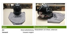 Motorradhelm shoei unbenutzt gebraucht kaufen  Siegsdorf