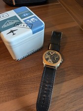 Relógio de quartzo analógico automático Fossil BQ2208 45mm ouro couro preto, usado comprar usado  Enviando para Brazil