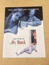 Kit de imprensa filme original Mrs. Munck livro loja de vídeo promocional 8,5x11” CV JD, usado comprar usado  Enviando para Brazil