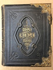 HOLY BIBLE, National Comprehensive Family Bible- John Eadie - Hardback- ca. 1880 comprar usado  Enviando para Brazil