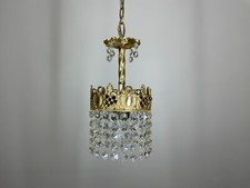 Candelabros antigos vintage de latão e cristais dourados iluminação de abajur francês comprar usado  Enviando para Brazil
