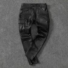 Mens black leather for sale  CAMBRIDGE