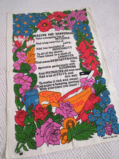 Vintage tea towel for sale  WADEBRIDGE