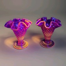 Trumpet vases amberina for sale  Hilmar
