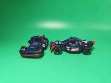 Hot Wheels Roll Cage Police Off-Road Dune Buggy 2 conjunto de carro fundido azul policial lote comprar usado  Enviando para Brazil