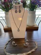 crystal necklace earrings for sale  Newbury Park