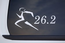 Adesivo de vinil 26.2 masculino corrida maratona ESCOLHA A COR! Janela de carro (V544) comprar usado  Enviando para Brazil