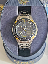 Relógio Citizen Skyhawk Blue Angels titânio C651-T000967 Eco-Drive funcionando comprar usado  Enviando para Brazil
