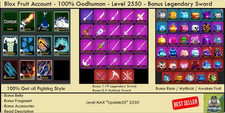 Blox Fruits | Max Level - Godhuman - Espelho Fractal comprar usado  Enviando para Brazil