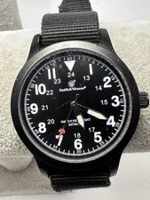 Smith & Wesson Nova Bateria Relógio Masculino 37MM 8.5" Pulseira de Nylon Preta K73 comprar usado  Enviando para Brazil