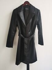 Black faux leather for sale  BURY