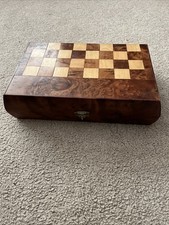 Wooden chess backgammon for sale  STOCKBRIDGE