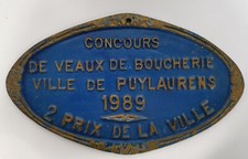 Ancienne plaque concours d'occasion Ancienne plaque concours d'occasion  Castres